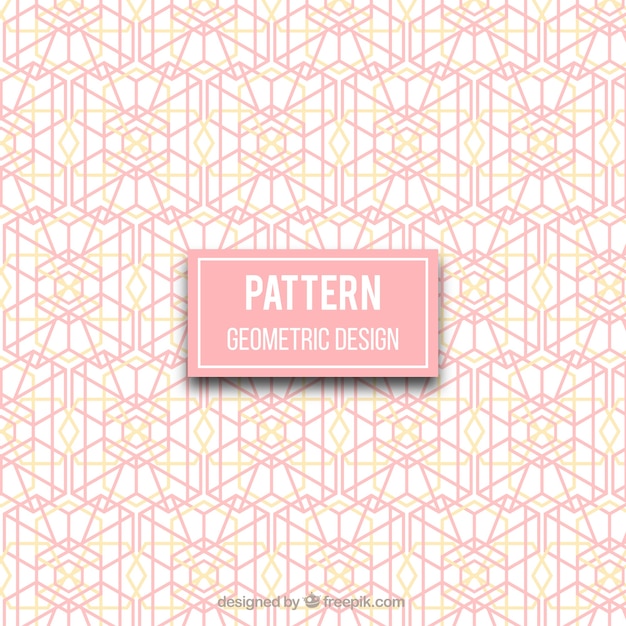 Elegant pattern with geometric design