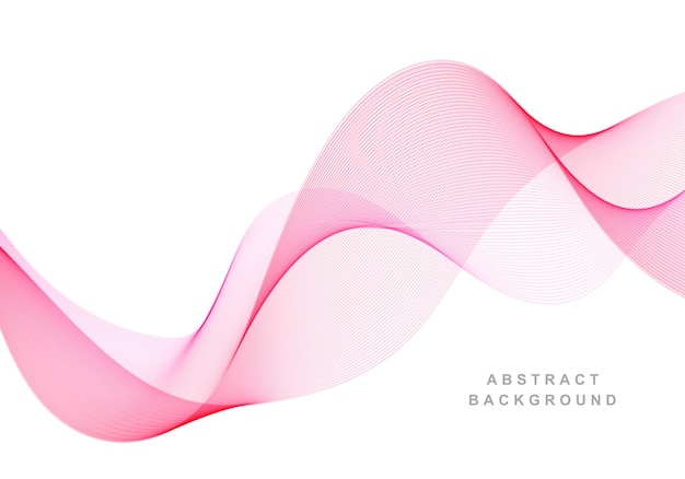 Free vector elegant pink business flowing wave background illustration