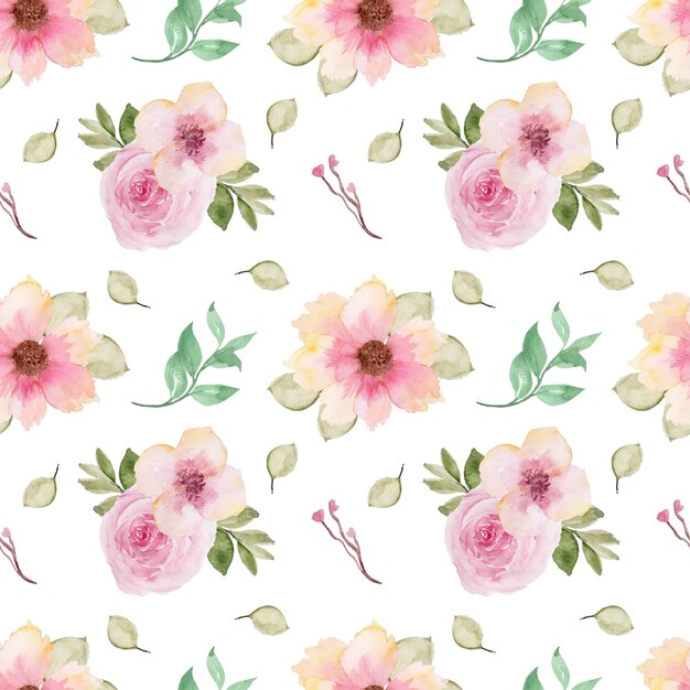 Elegant Pink Seamless Floral Pattern