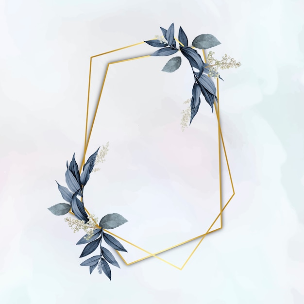 Elegant plant leaf frame