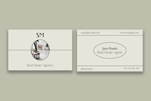 Elegant real estate business card