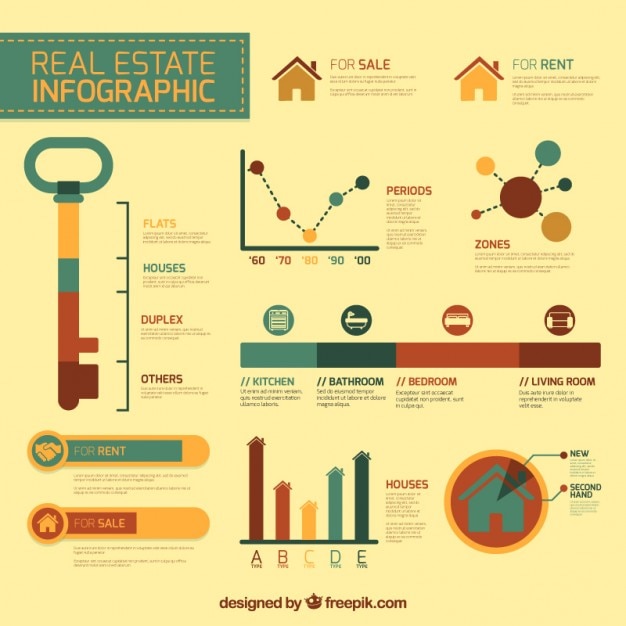 Elegant real estate infographic