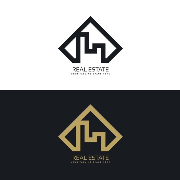 Elegant real estate logo