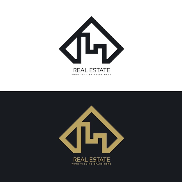 Современная концепция логотипа недвижимости