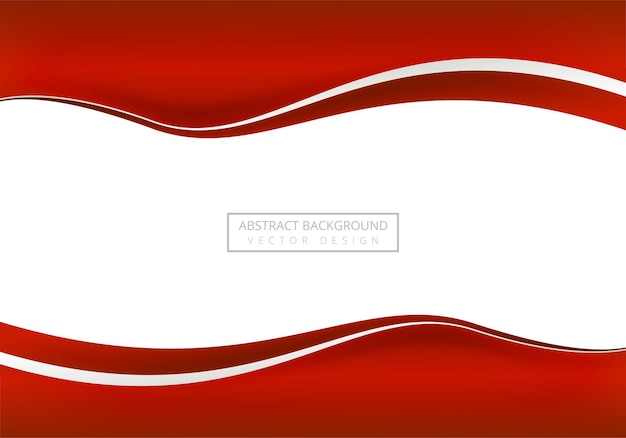 Free vector elegant red business wave background