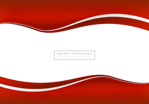 Elegant red business wave background