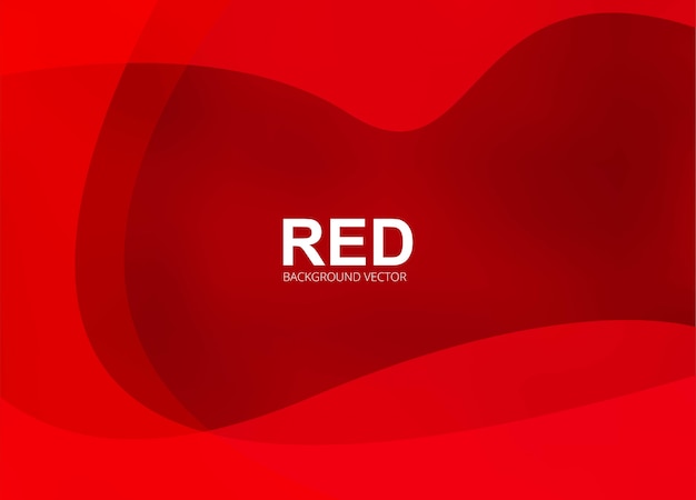 Elegant red wavy creative background