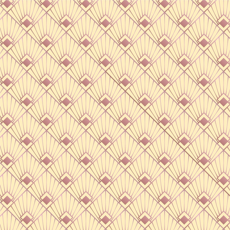 Free Vector elegant rose art deco pattern
