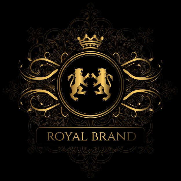 Elegant royal brand background