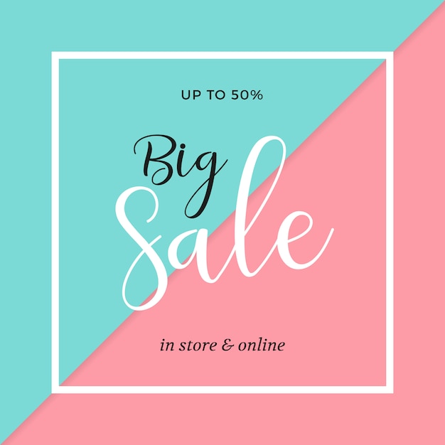 Elegant Sale banner template design