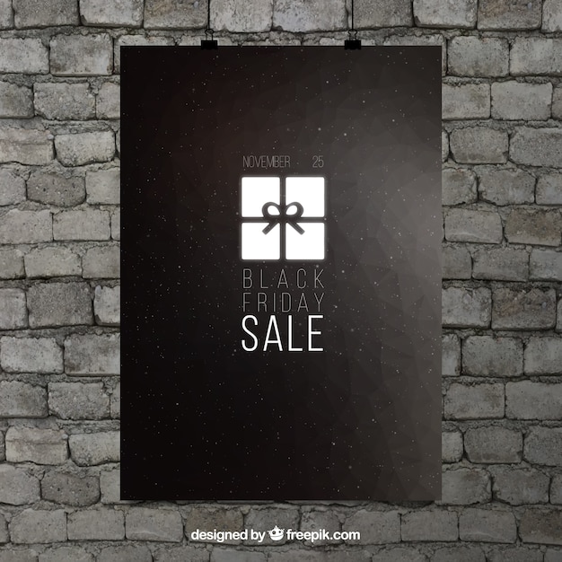 Free vector elegant sales poster of black friday
