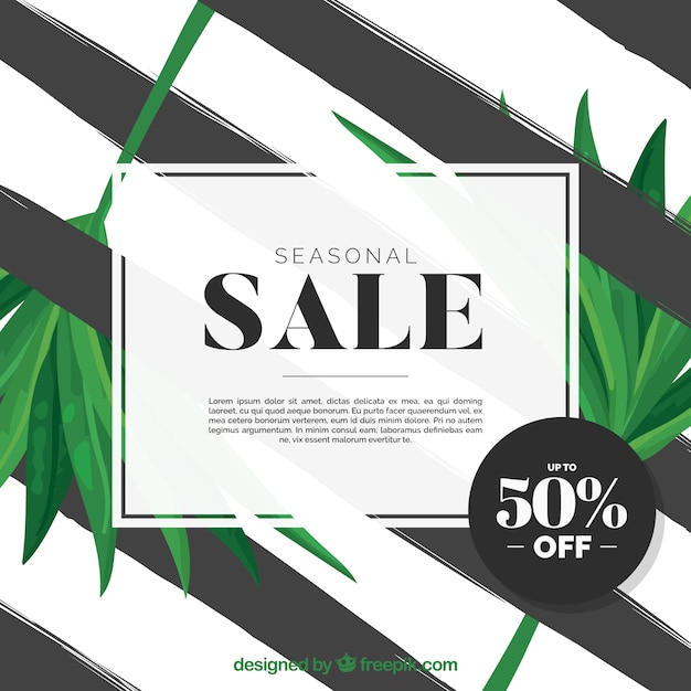 Elegant sales with leaves