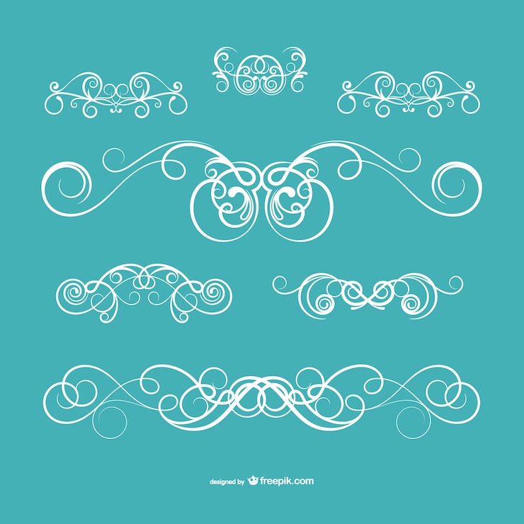 Free Vector elegant scroll graphics