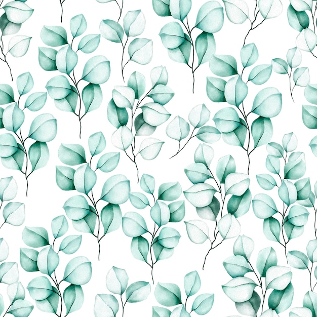 elegant seamless pattern watercolor floral
