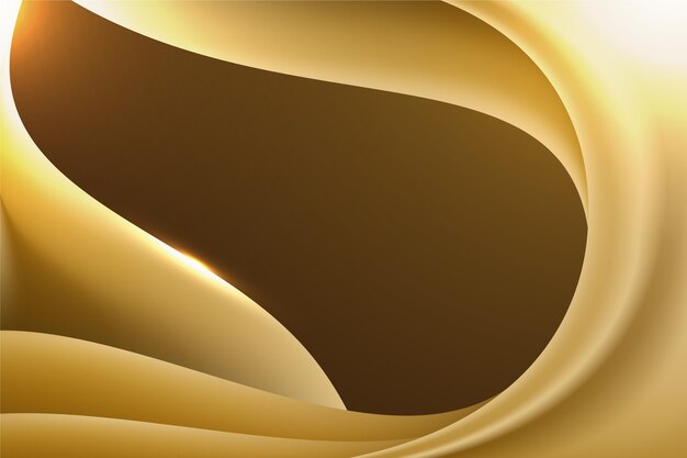 Elegant smooth golden wave copy space background