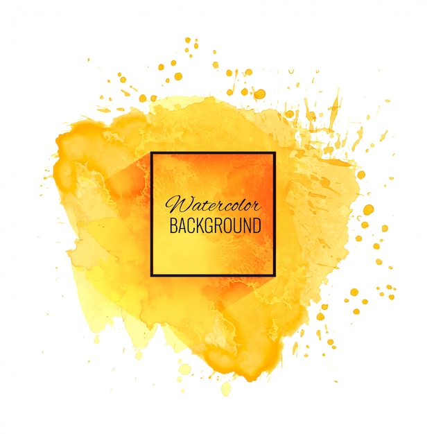 Free vector elegant soft yellow watercolor background