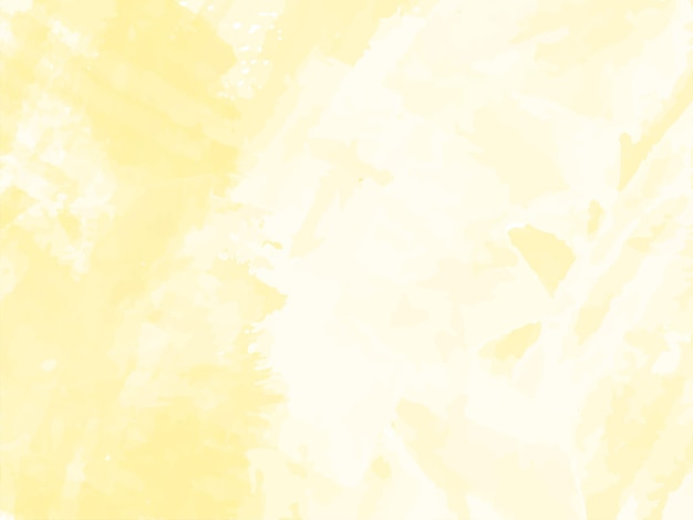 Elegant Soft yellow watercolor texture background vector