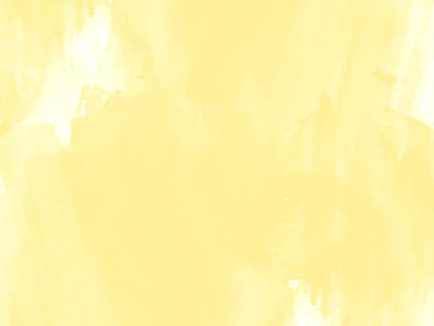 エレガントな柔らかい黄色の水彩テクスチャ背景ベクトル