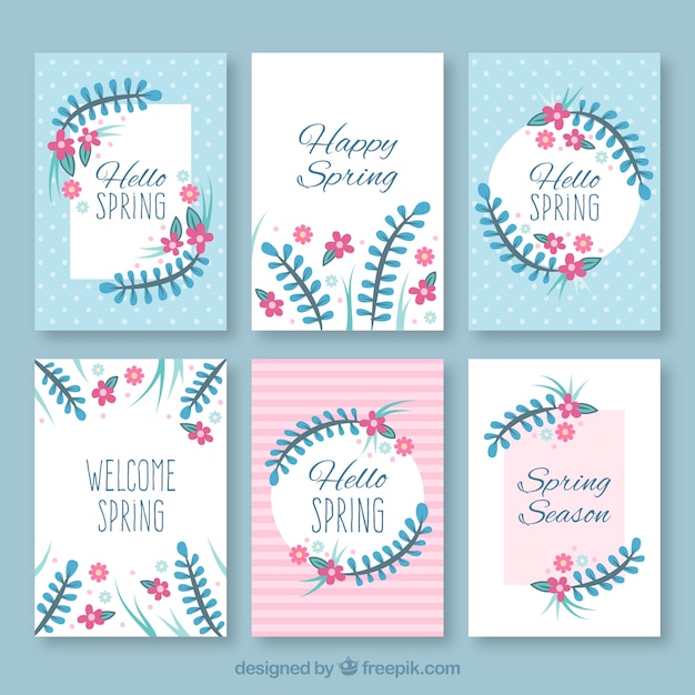 Elegant spring card set