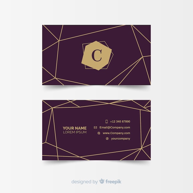 Free vector elegant style business card template