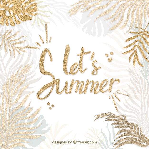 Free vector elegant summer quote background