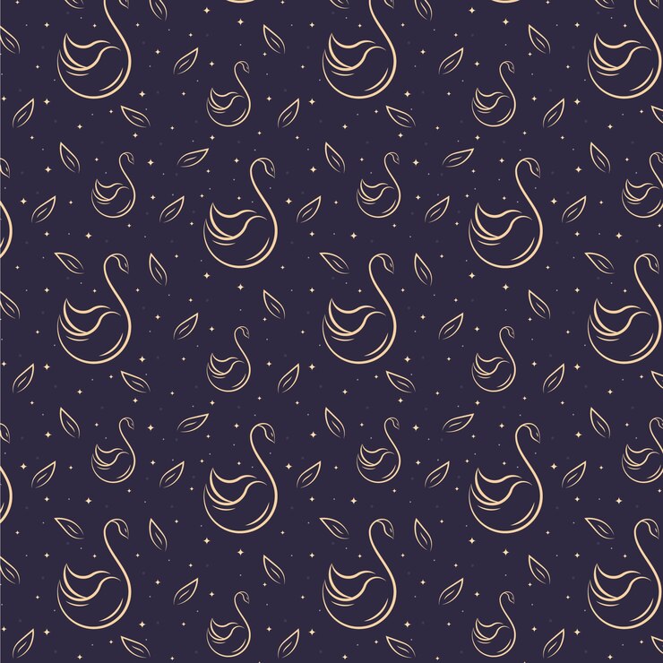 मुफ़्त वेक्टर elegant swan pattern