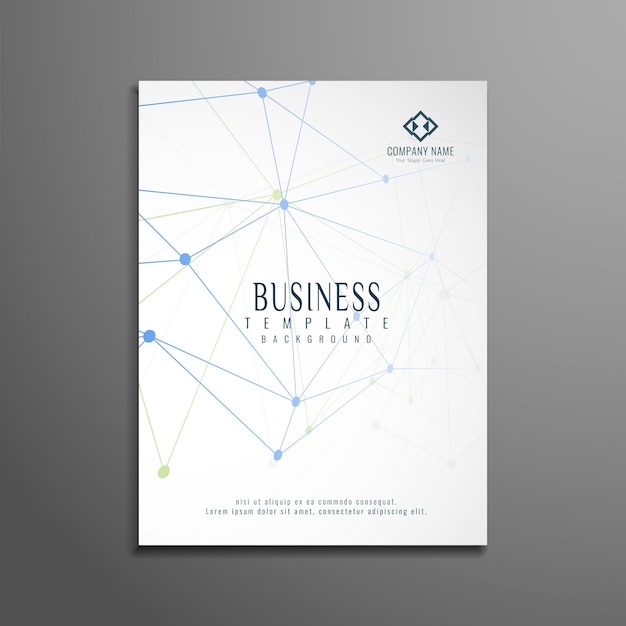 Free vector elegant technological business brochure design