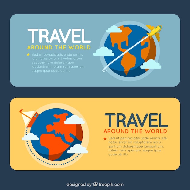 Elegant travel banner