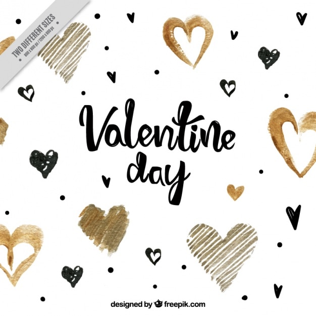 Elegant valentine background with golden details