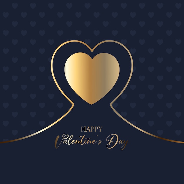 Free vector elegant valentine's day background