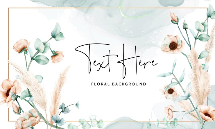 Free Vector elegant vintage floral background