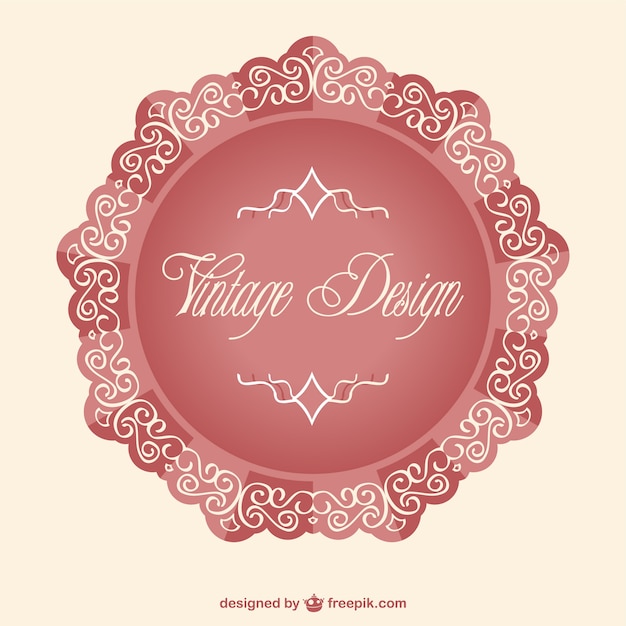 Free vector elegant vintage label