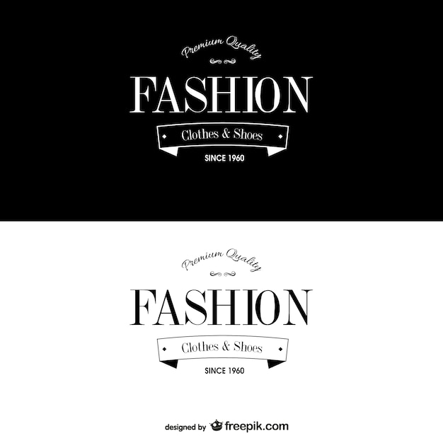 Elegant vintage logo template