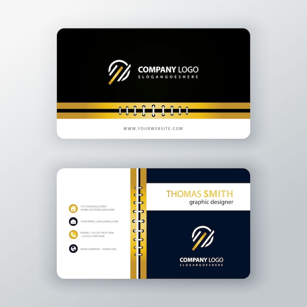 elegant visit card template