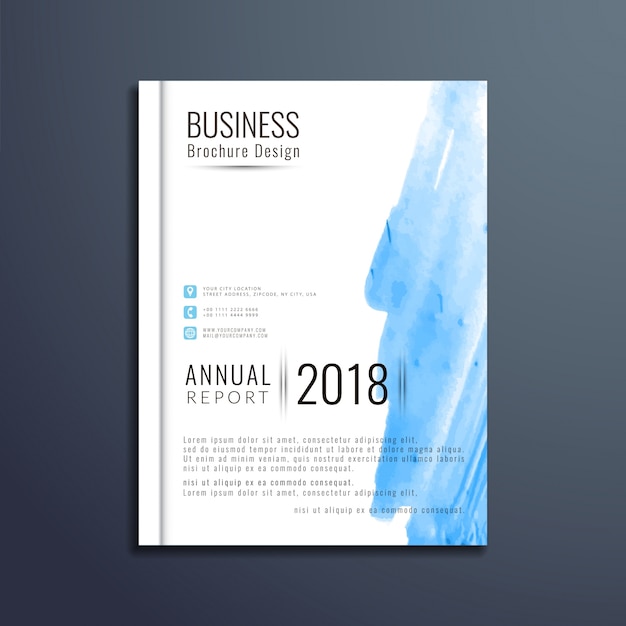 Elegant watercolor business brochure