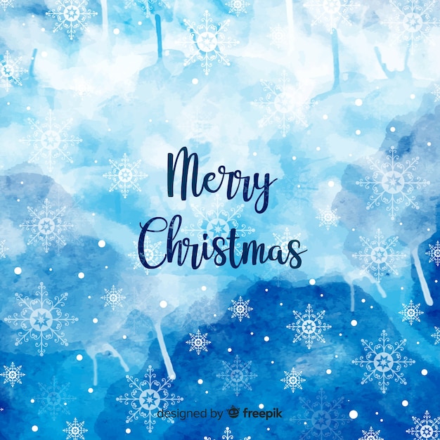 Elegant watercolor christmas background