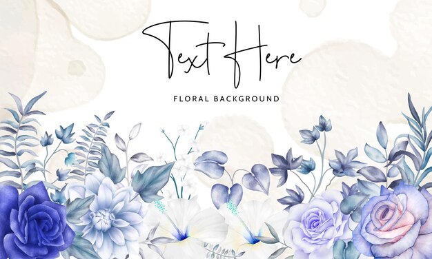 elegant watercolor floral background template