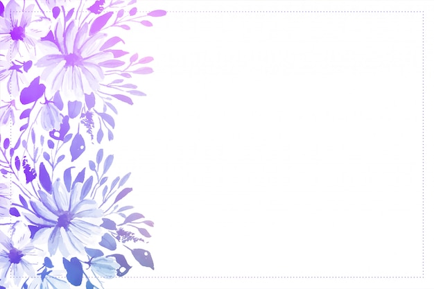 Elegant watercolor flower soft background with text space