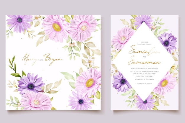 Elegant wedding invitation card  