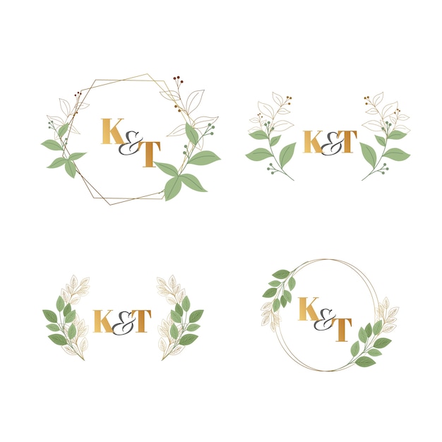 Elegant wedding monograms