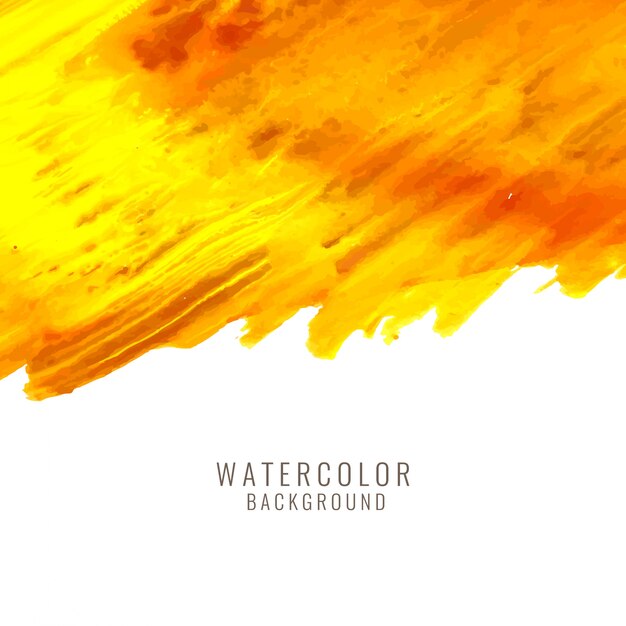 Elegant yellow watercolor background