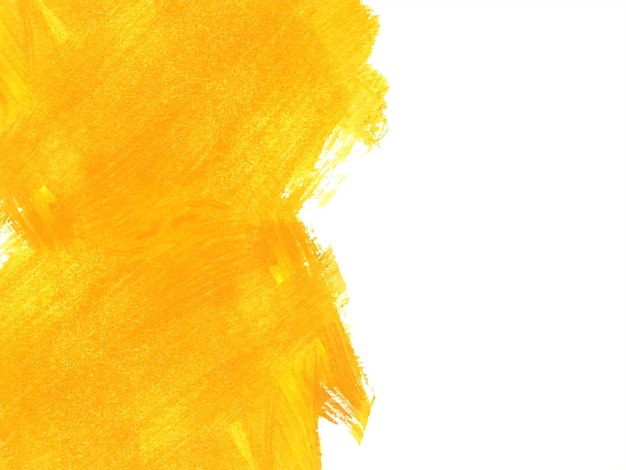 Elegant yellow watercolor brush stroke design background