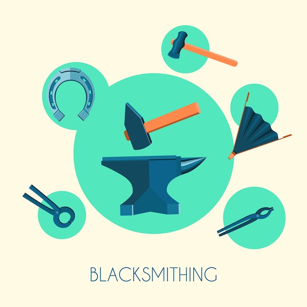 Elements about blacksmithing