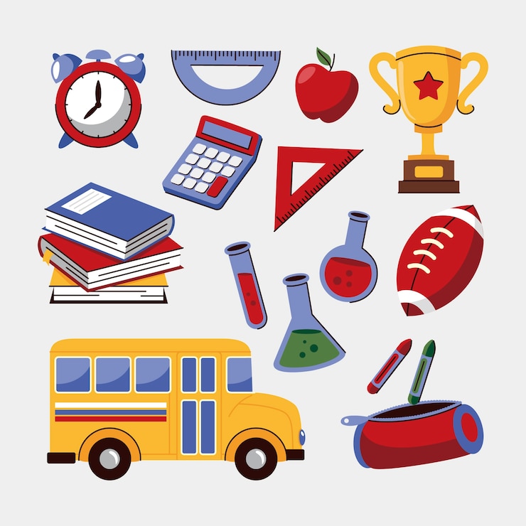 Free Vector elements collection for knowledge day celebration