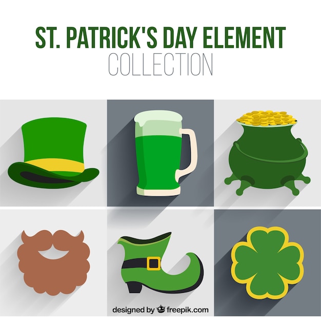 Elements of the saint patrick celebration