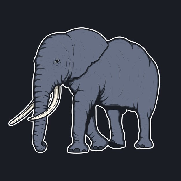 Elephant background design