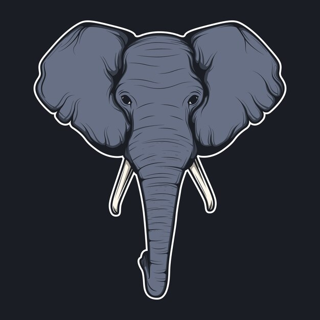 Слон фон голова