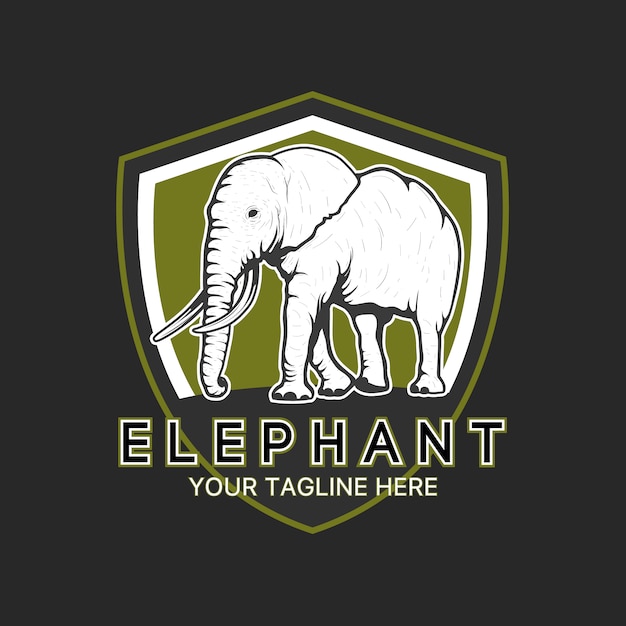 Elephant logo template