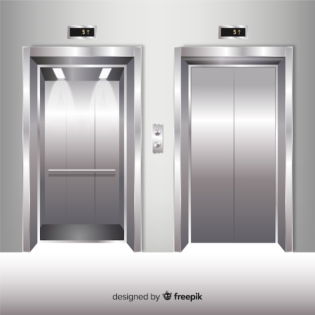 Elevator element collection with realistic design