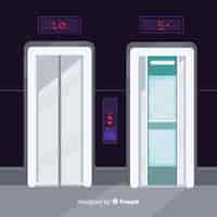 Free vector elevators set